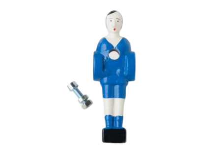 Joueur à visser grande taille bleu, Stella jeu de la tête