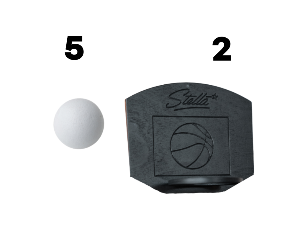 Lot 2  paniers de basket & 5 balles de compétition - Stella Baby-foot