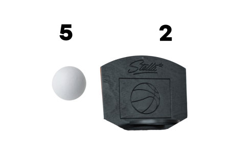 Basketball Hoop for Jumping Balls and competion balls set -  Stella
