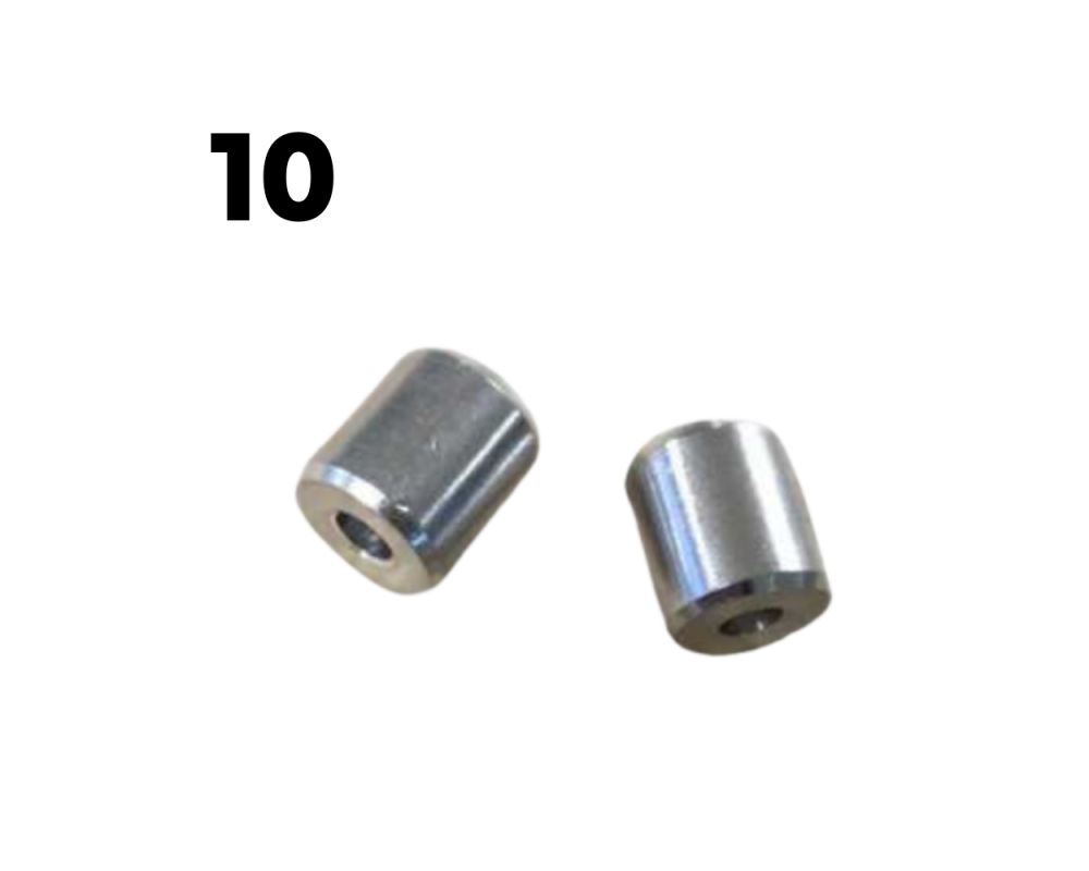 Billes en aluminium de marque  x10 pour Baby-foot