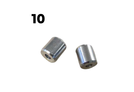 Billes en aluminium de marque  x10 pour Baby-foot