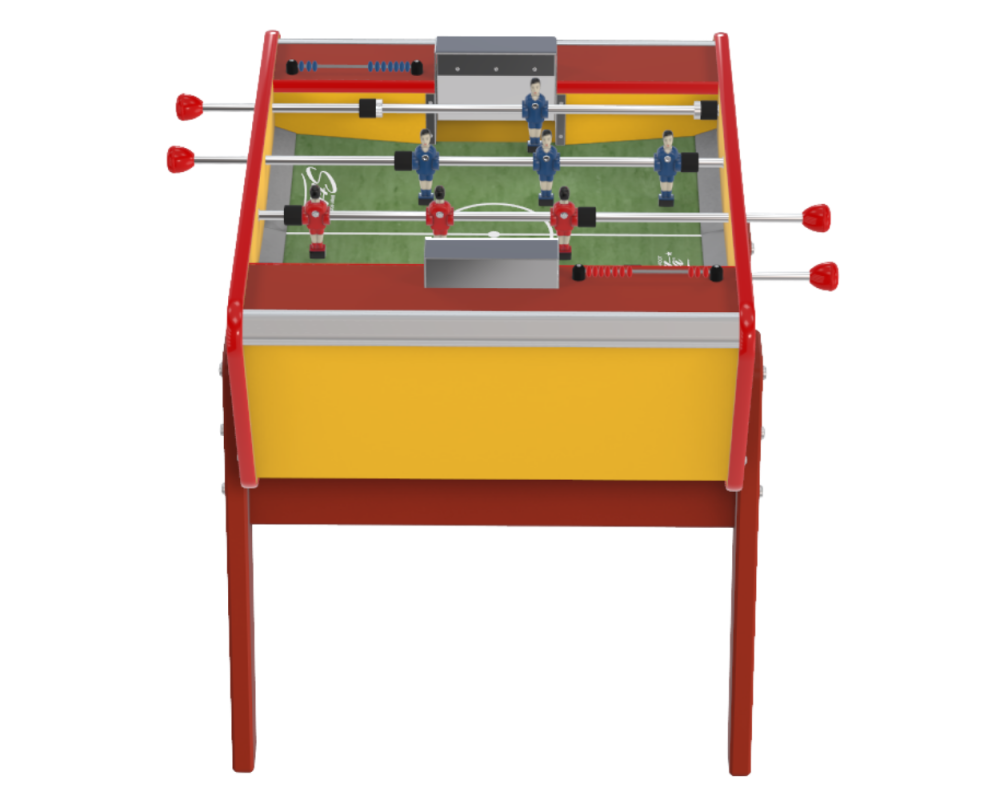 Toi & Moi Yellow soccer table, the model for small spaces
