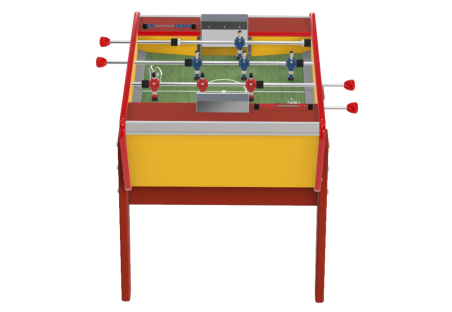 Toi & Moi Yellow soccer table, the model for small spaces