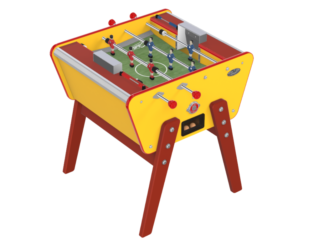 Baby-foot Toi & Moi Jaune, le modèle des petits espaces