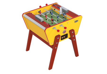 Toi & Moi Yellow soccer table, the model for small spaces
