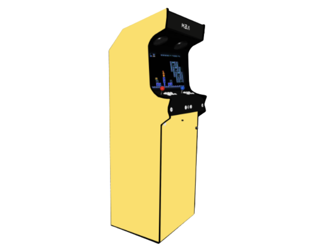 Borne d'Arcade Classic Jaune Vintage | Stella