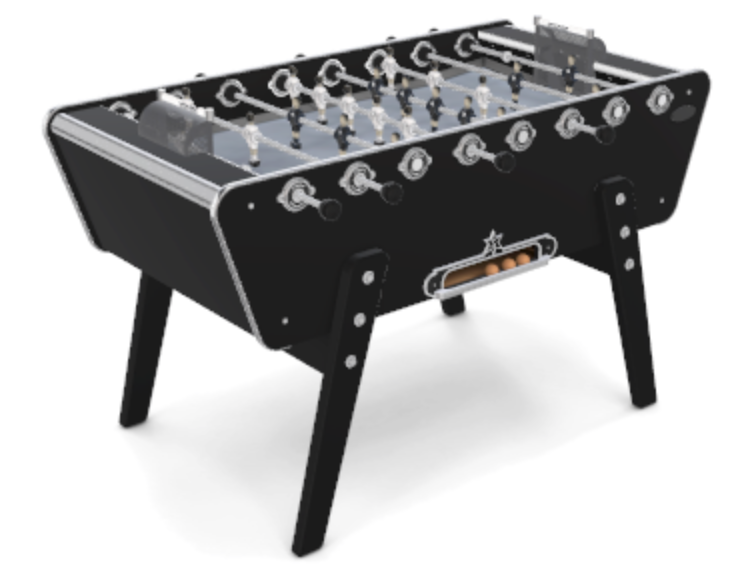 baby football star wood foot black