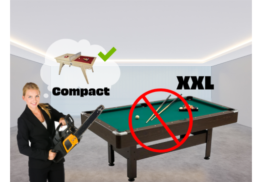 Quel espace est nécessaire pour mon billard compact ?