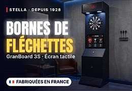 Borne de fléchettes électronique : la nouvelle star des bars, fabriquée en France par Stella
